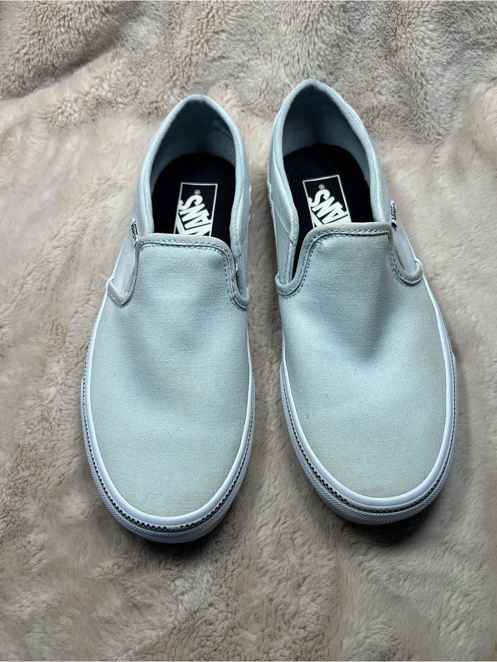 Vans women light blue size 8